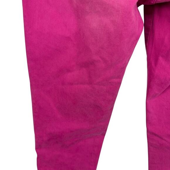 Soft Surroundings Ultimate Denim Pull On Pink Stretch Jeans Distressed Petite L - Picture 12 of 16